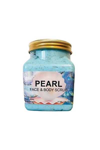 wokali Scrub Natural pentru Fata si Corp, s vitamínem E si B5, Wokali, Pearl, 350 ml