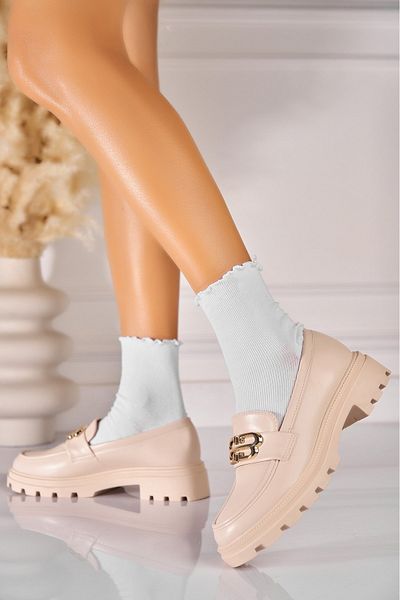 Joana Women's casual shoes Beige made of ecological leather Kailina