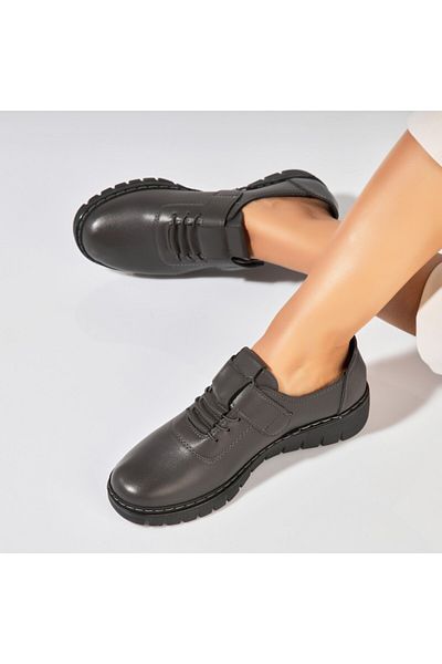 Joana Pantofi dama casual Gri din Piele Ecologica Azya