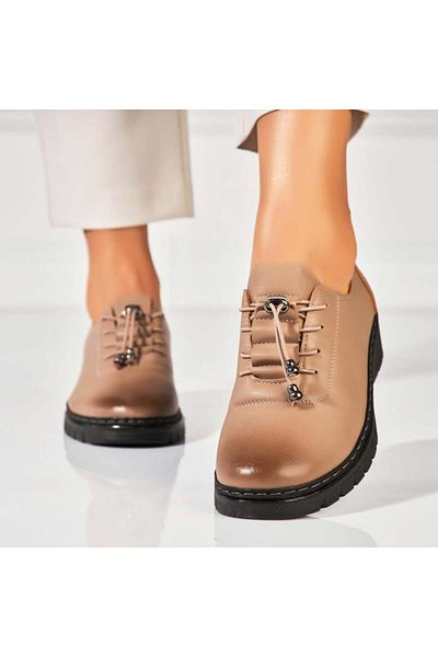 Joana Women's casual shoes Khaki made of Ettel Eco-leather