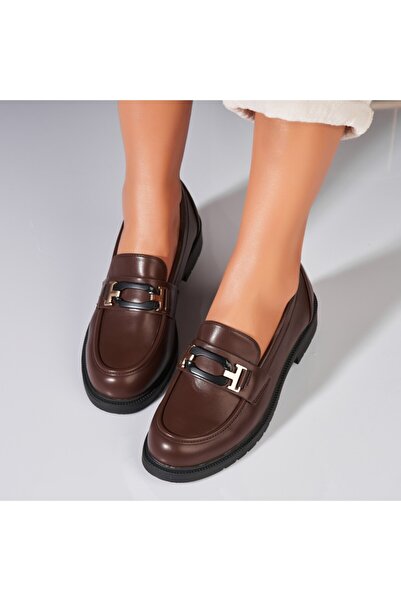 Joana Γυναικεία casual παπούτσια καφέ από οικολογικό δέρμα Darcy