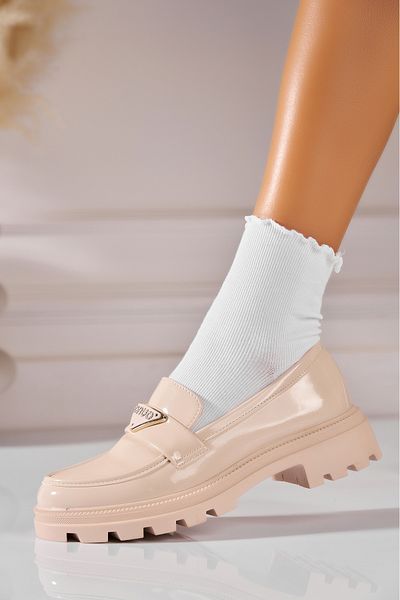 Joana Women's Casual Shoes Beige Patent Leather Safire