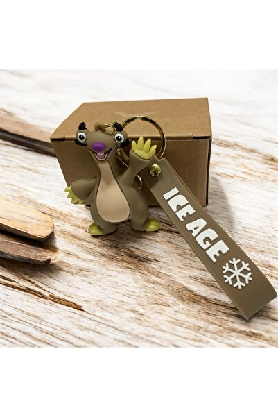 ÇERÇİ MELEK سلسلة مفاتيح وحقيبة مزخرفة مع شخصية سيد من أبطال العصر الجليدي