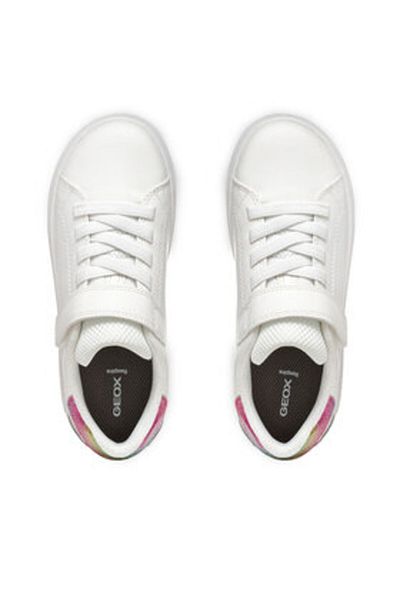 Geox adidași pentru fete J36LRA-0BCQD alb