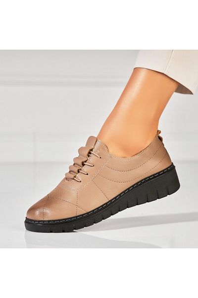 Joana Women's casual Khaki shoes made of eco-leather Avaley