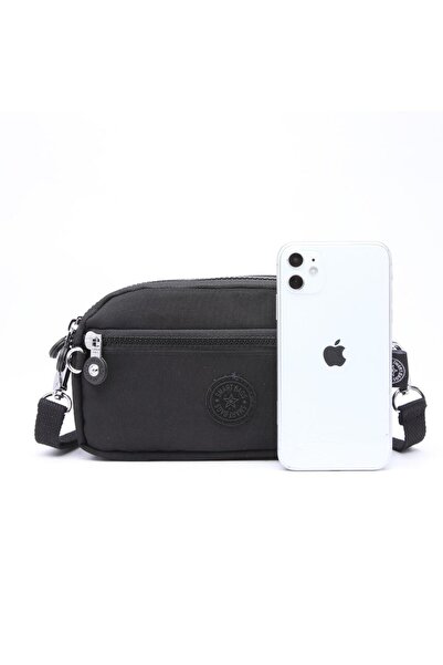 SMART BAGS Mini Boy Postacı Çantası Ve Cüzdanı Krinkıl Kumaş 1112