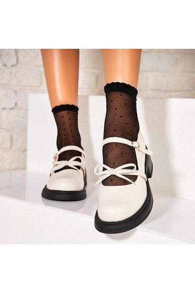 Joana Women's casual shoes Beige made of ecological leather Myrna