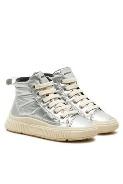 Geox adidasi pentru fete geox J46M3C-0LVNF argintiu