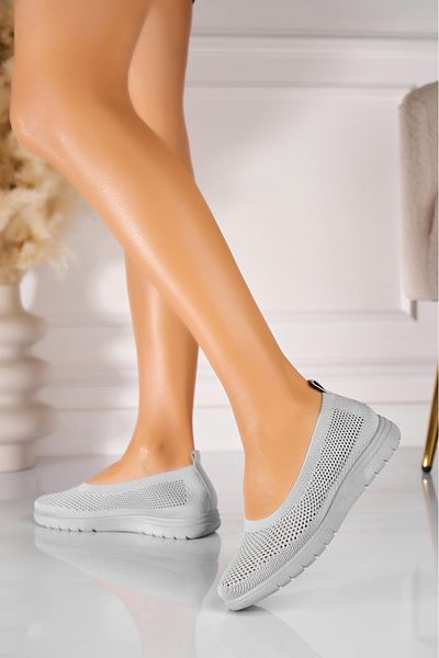 Joana Pantofi dama casual Gri din Textil Darya