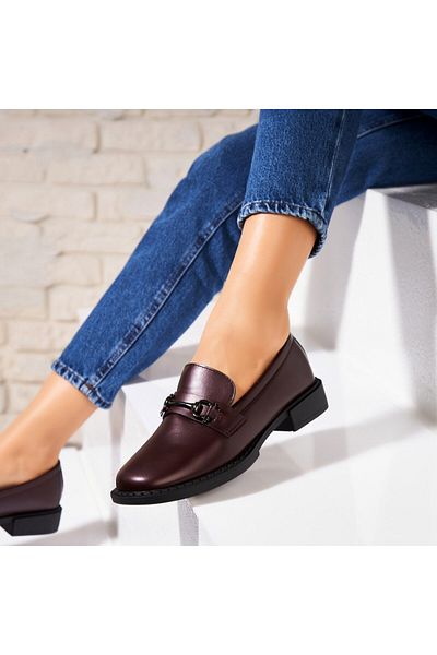 Joana Women's casual shoes Brown made of ecological leather Ayson