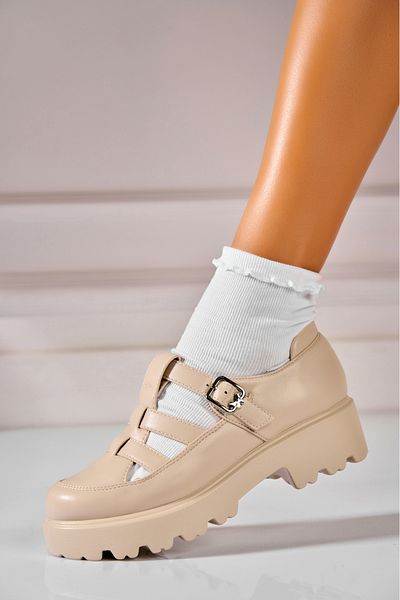 Joana Women's casual shoes Beige made of Nalani Eco-leather