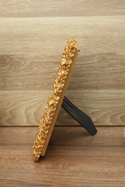 Aksesuar Zd Store 15x21 Lüks Fotoğraf Çerçevesi Çiçek Desenli