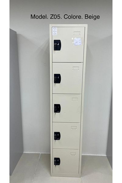 COMFORA Iron cabinet with five storage units and locks