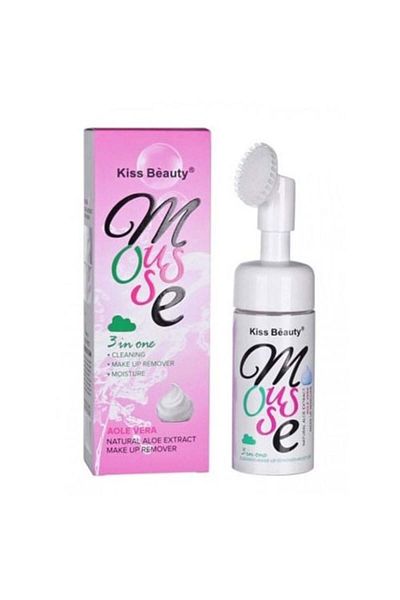 Kiss Beauty Odličovač s čisticím zařízením, Kiss Beauty, Čisticí pěna, Aloe Vera, 150 ml