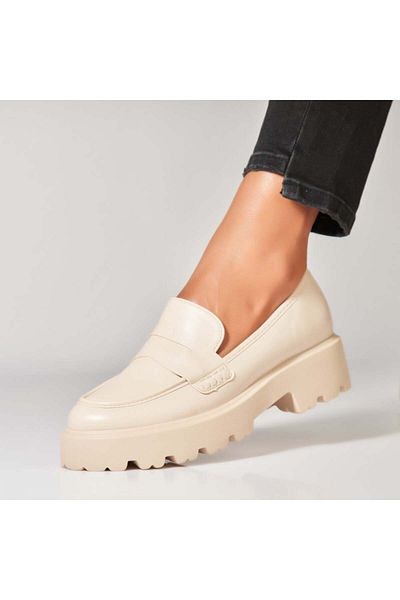 Joana Women's casual shoes Beige made of Kiyomi Eco-leather