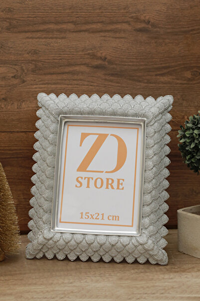 Store ZD Store 15x21 Lüks Fotoğraf Çerçevesi Gümüş Gri