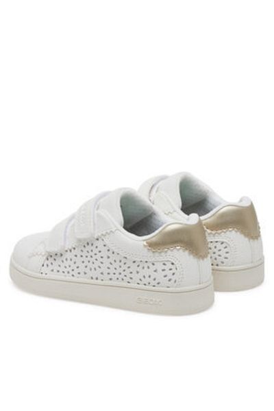 Geox girls' sneakers J55LRA-000BC white