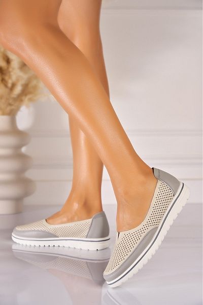 Joana Women's casual shoes Beige made of ecological leather Kaylani