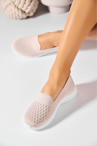 Joana Women's casual shoes Beige made of Ayeza Textile