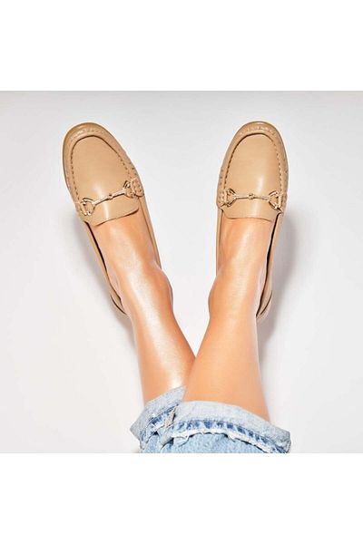 Joana Women's Casual Khaki Shoes Made of Aanya Eco-Leather