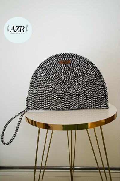 AZR HOME DESİGN Τσάντα πορτοφόλι από σχοινί γιούτας, πλεκτή στο χέρι