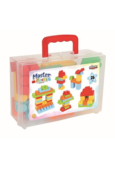 NW NessiWorld Nessiworld 03 577 ماستر بلوكس 28 قطعة مع حقيبة - لعبة بيلسان