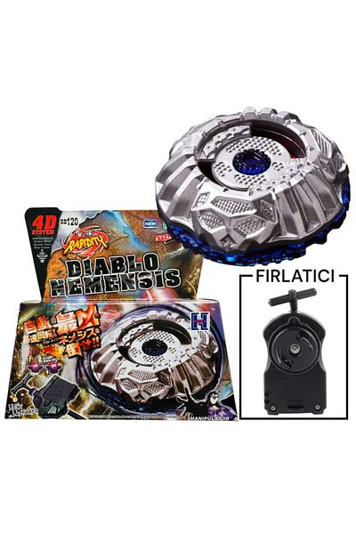 RAPIDITY Beyblade Bb120 Prototype Nemesis Metal Fusion 4D System