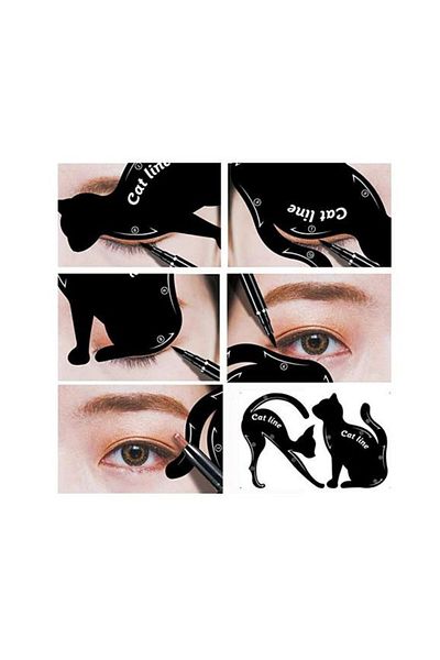 Makeup Σετ 2 Sabloane eyeliner, Μακιγιάζ, Cat Line