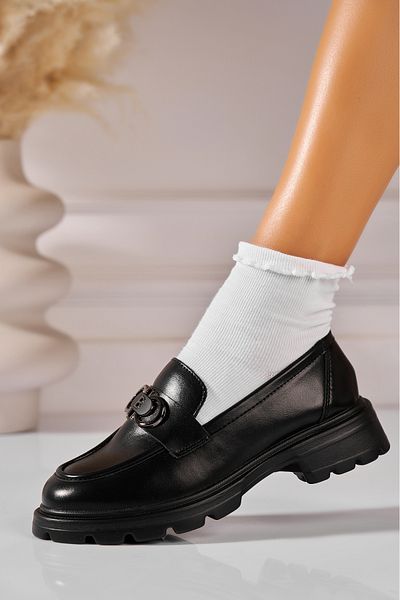 Joana Pantofi dama casual Negri din Piele Ecologica Liliya