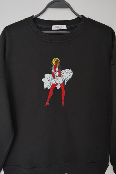 EldenStitch Hanorac oversize unisex brodat Lady Deadpool
