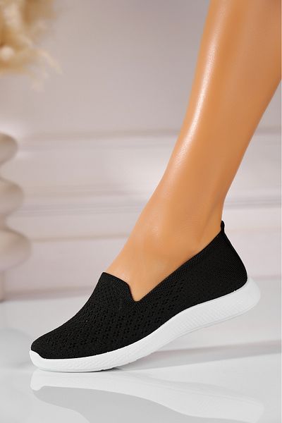 Joana Women's casual shoes in black Ayeza fabric