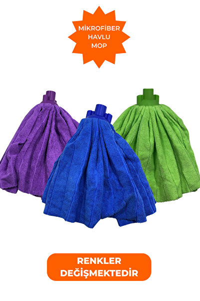 GİVY Gül Mikrofiber Havlu Mop Bezi Tekli