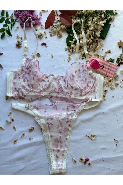 Dantelli Sütyen Bralet Takım(Sütyen&Tanga) Kadın İç Giyim