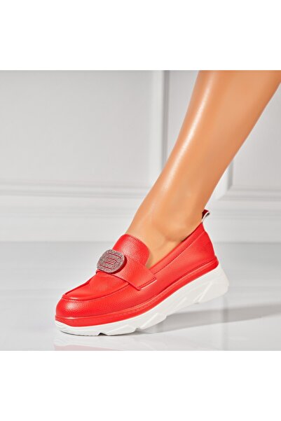 Joana Pantofi dama casual Rosii din Piele Ecologica Alayah