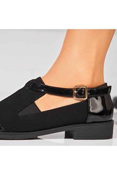 Joana Γυναικεία casual παπούτσια σε μαύρο οικολογικό δέρμα Nisreen2