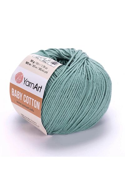 Yarnart Baby Cotton - Baby Hand Knitted Floss Water Green-439