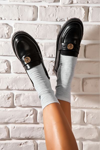 Joana Women's Casual Black Shoes Made of Ecological Leather Aleena