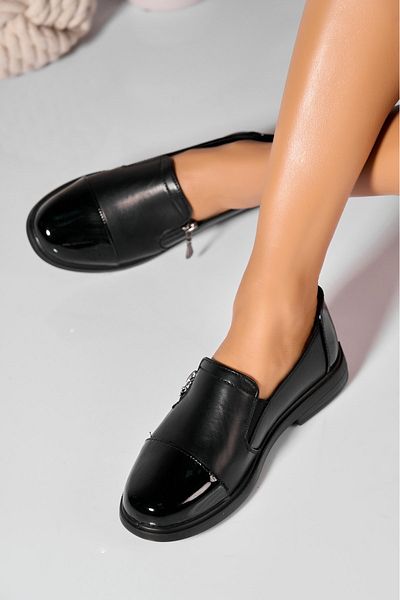 Joana Women's Casual Shoes Black Made of Cali Eco-Leather