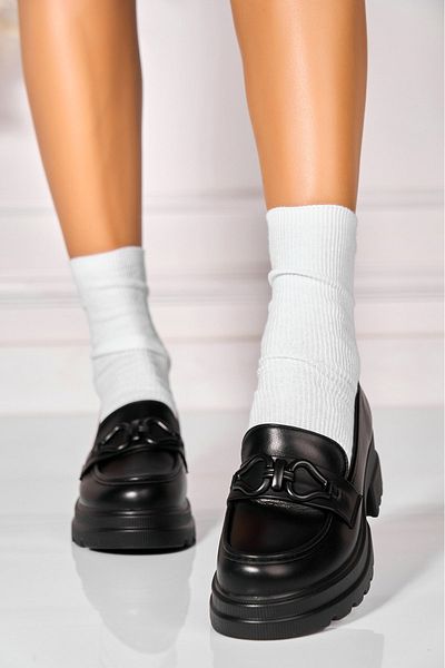 Joana Women's casual shoes in black ecological leather Mairely