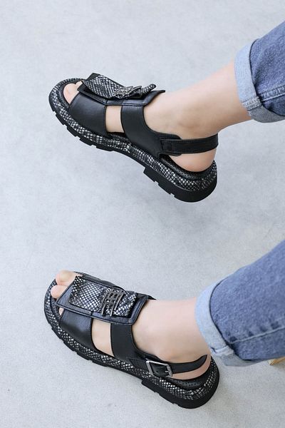 FAST STEP Γυναικεία Κλασικά Σανδάλια Γνήσιο Δέρμα 710ZA980