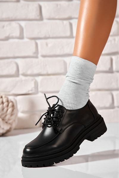 Joana Pantofi dama casual Negri din Piele Ecologica Cecelia
