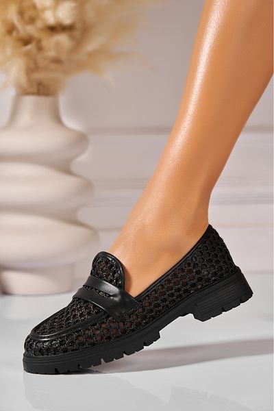 Joana Women's Casual Black Shoes Made of Eco-Leather Aubrey