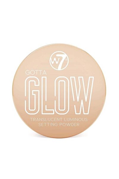 w7 Průsvitný pudr pro fixaci make-upu, W7, Gotta Glow, Průsvitný luminiscenční fixační pudr