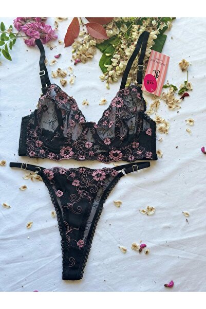 Dantelli Sütyen Bralet Takım(Sütyen&Tanga) Kadın İç Giyim