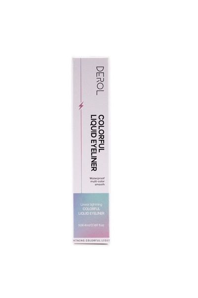 DEROL Χρωματιστό eyeliner, Derol, Υγρό eyeliner, 02 Λεμονί Κίτρινο, 4 ml