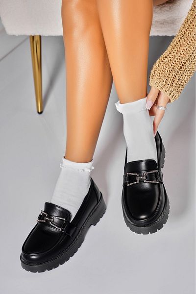 Joana Women's Casual Shoes Black Made of Ecological Leather Kanyn