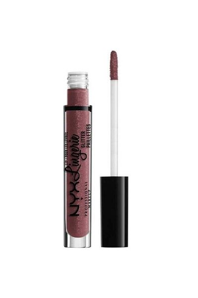 NYX Professional Makeup Luciu de buze cu sclipici, NYX Professional Makeup, Spodní prádlo Glitter, 07 Honeymoon, 3,4 ml