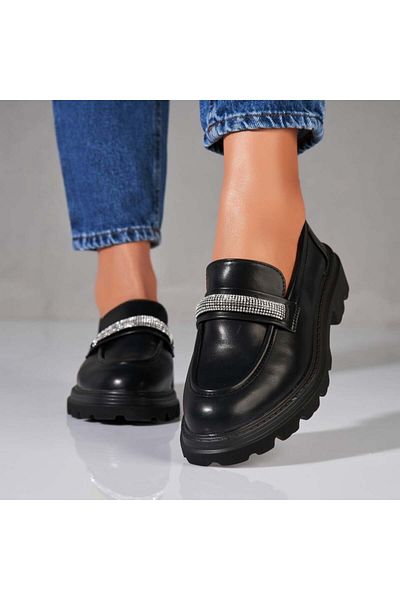 Joana Women's Casual Shoes Black Made of Eco-Leather Kezia