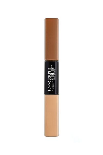 NYX Professional Makeup NYX Professional Makeup Sculpt & Highlighter Face Duo odstín 02 Almond Light