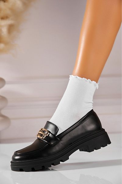 Joana Women's casual shoes in black ecological leather Kailina